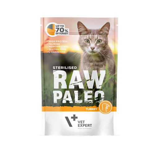 Raw Paleo steril cat pulyka 100g